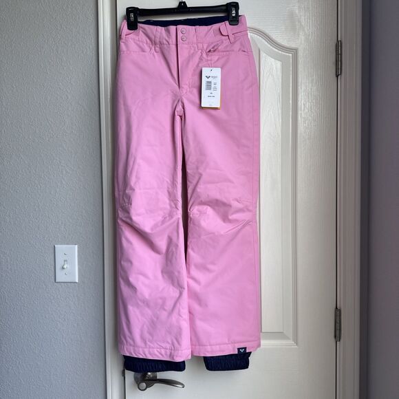 Roxy Girl Pink Ski Backyard Insulated Snowboard Dry Flight Pants Girls 12 - Picture 1 of 14